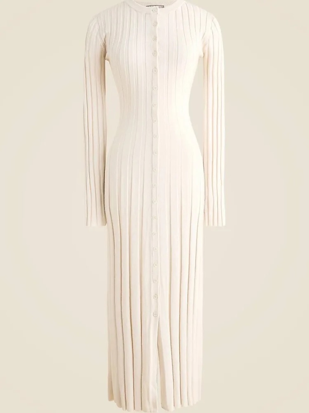 J.Crew Women's Wide-rib sweater-dress in merino wool blend